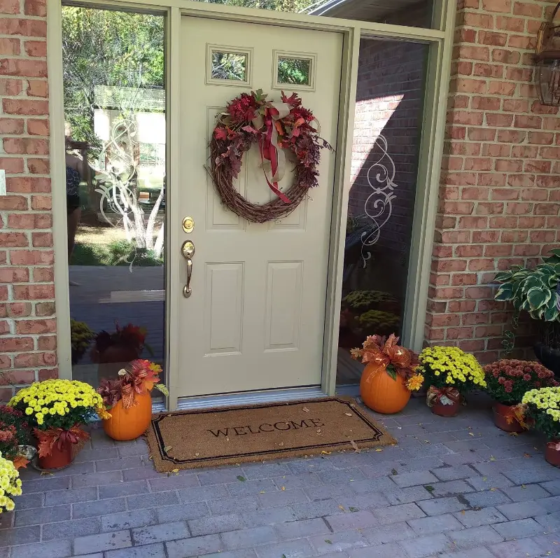 Fall front door